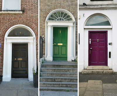 Las típicas puertas de colores de Dublín.