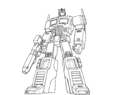 #4 Transformers Coloring Page