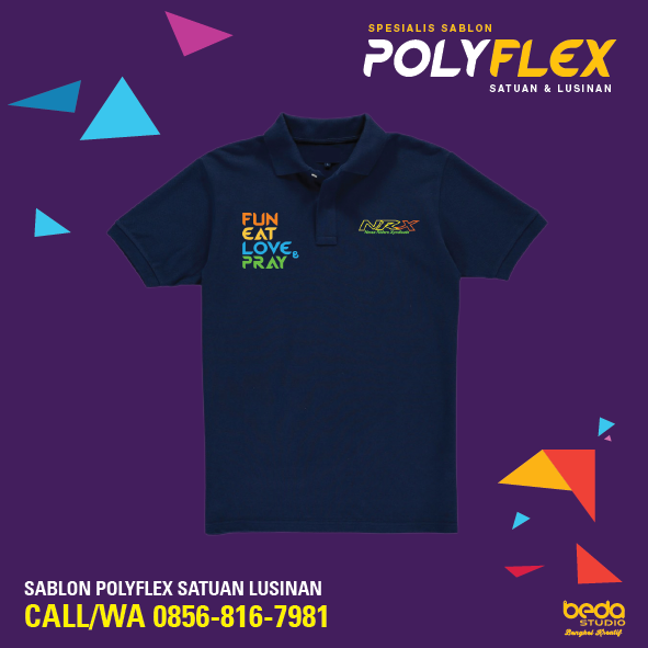 Jasa Sablon polo shirt satuan