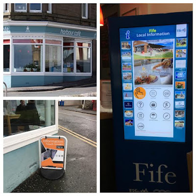 Harbour Cafe Tayport with Touch Screen Tourist Information
