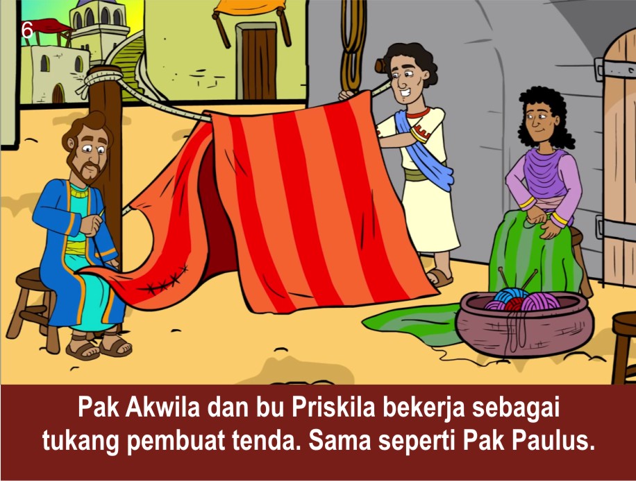 Komik Alkitab Anak Akwila dan Priskila