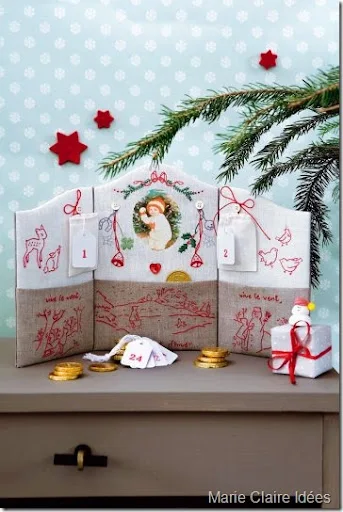 calendrier-avent-tissu-triptyque calendrier-avent-tissu-triptyque