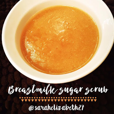 sugar scrub, breastmilk lotion, breastmilk sugar scrub, crunchy mom, crunchy mom recipes, breastfeeding mom, 