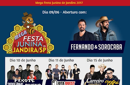 Jandira realiza Mega Festa Junina repleta de shows Imperdíveis - SP