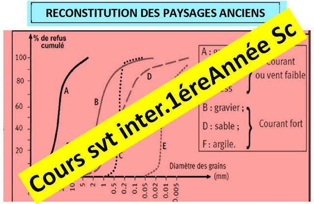 geologie , externe , svt  , reconstitution des payasage anciens , pdf  , word, bac