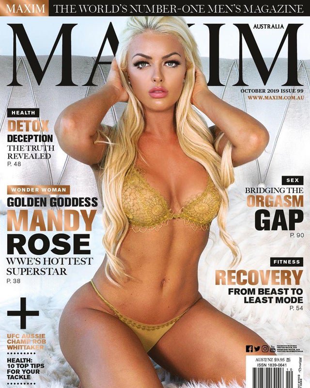 Mandy Rose – Maxim Australia Magazine Sexy Lingerie Photoshoot October 2019