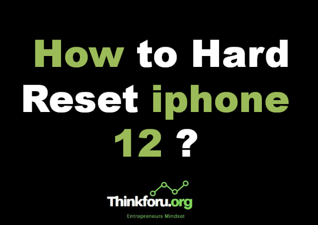 Cover Image Of How to Hard Reset iphone 12 ?