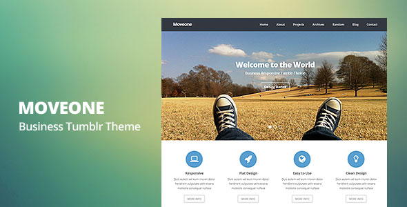 Download Moveone - Business Responsive Tumblr Theme | Business v1.0