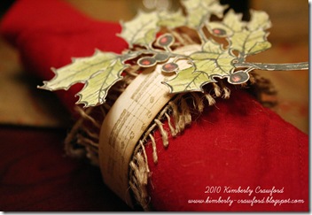 Music Napkin Ring CU
