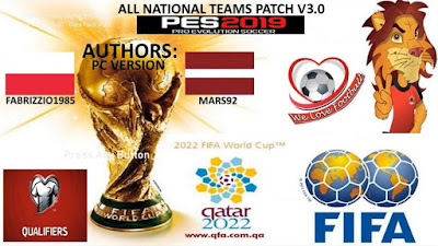 PES 2019 All National Teams Patch by Mars92 & Fabrizzio1985