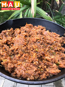 mau cocina de todo atropellado carne seca en salsa machaca machacado