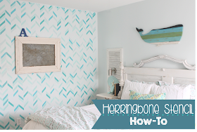 http://theraggedwren.blogspot.com/2014/04/herringbone-stencil-how-to.html