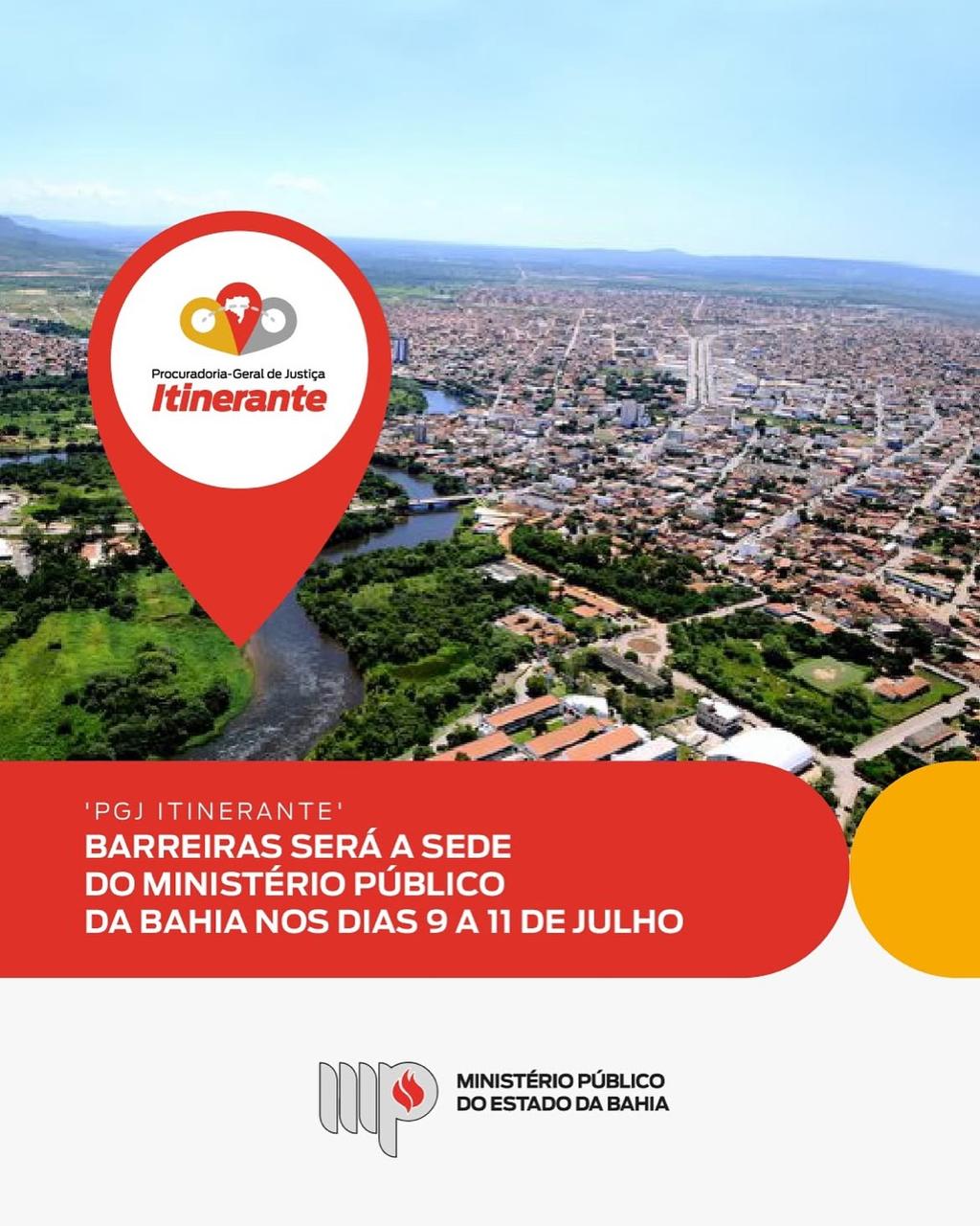 PGJ Itinerante: Barreiras se torna sede administrativa do MPBA e recebe ações estratégicas da instituição*