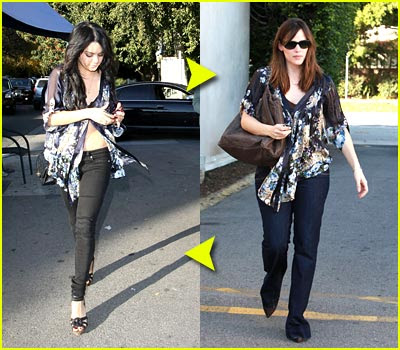 vanessa hudgens outfits. Wearing the same Outfits