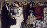 Girl at the Piano by Paul Cezanne - Genre Paintings from Hermitage Museum