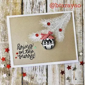 Sunny Studio Stamps: Holiday Style Customer Card by Barbara Tarayao