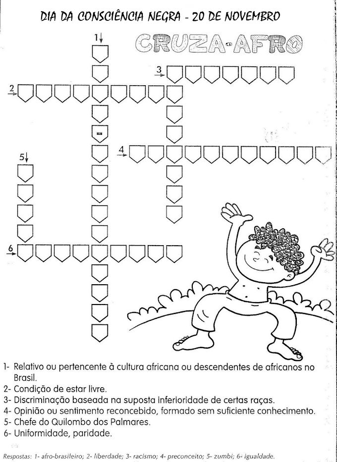 Atividades Sobre o Dia da Consciência Negra