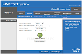 Setup roteador Linksys