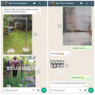 Pull Up Badan Besi Pesanan Bpk Reza Nusa Loka Serpong Tangsel