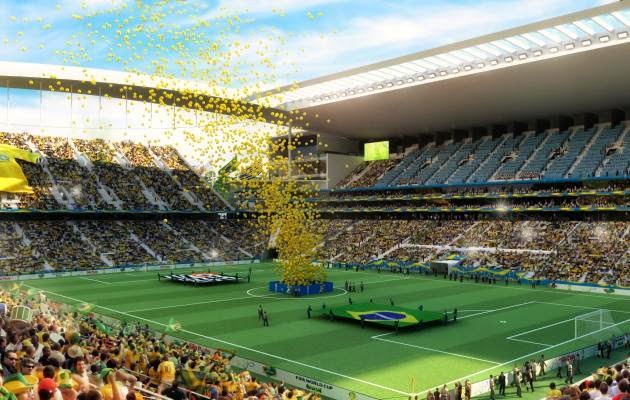 Arena Corinthians na inauguração da copa do mundo