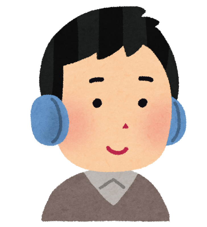 イヤーウォーマーをつけている人のイラスト かわいいフリー素材集 いらすとや