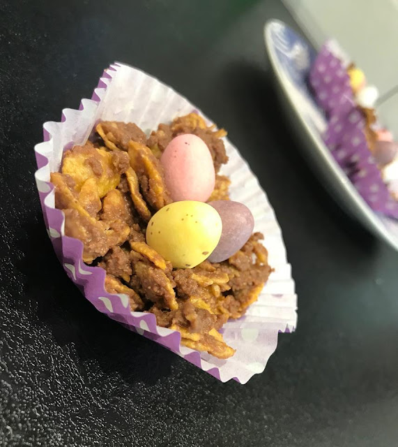 Chocolate Easter Egg Nests