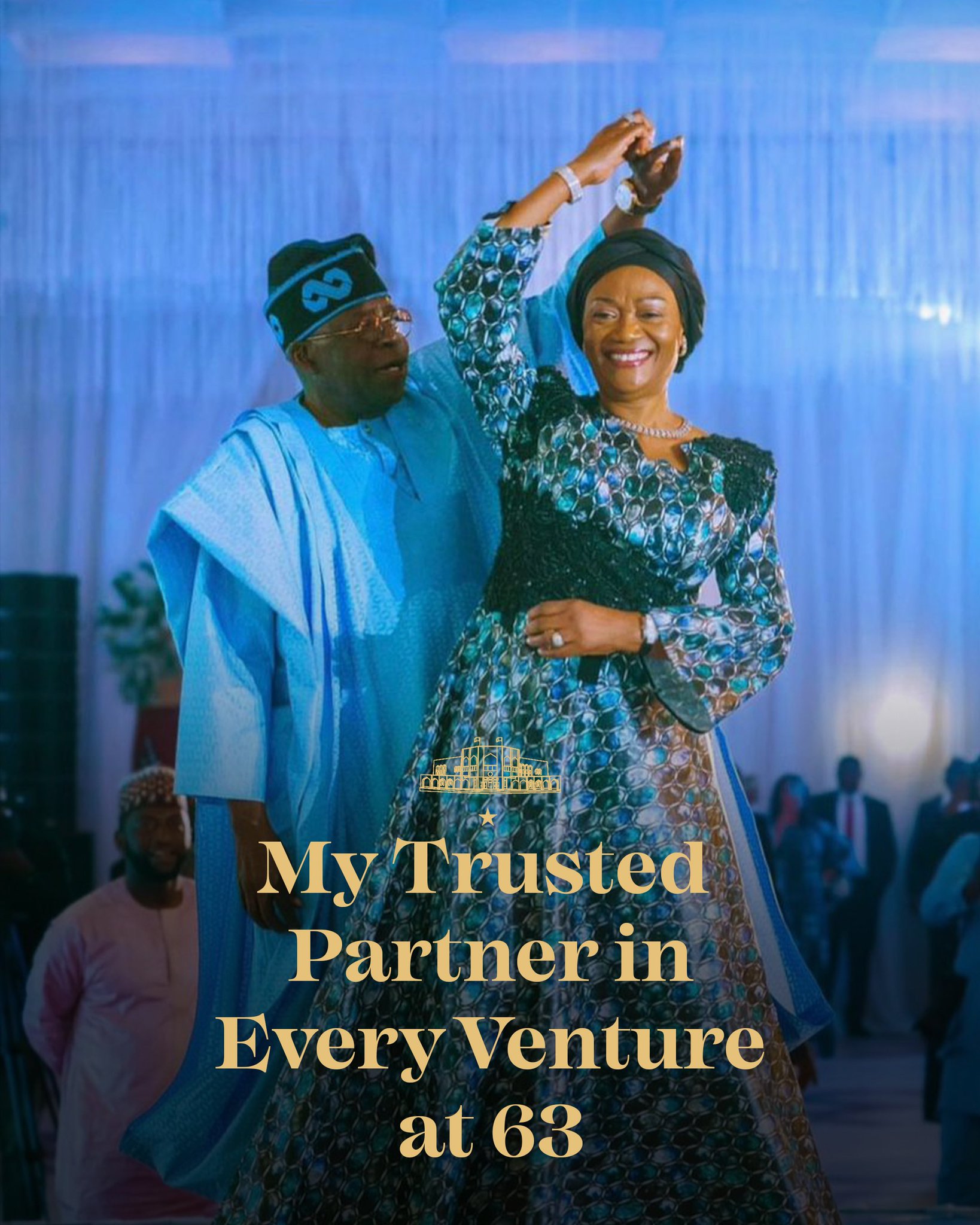 President Asiwaju Bola Ahmed Tinubu and wife Senator Oluremi Tinubu