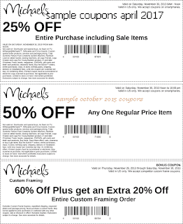 free Michaels coupons april 2017