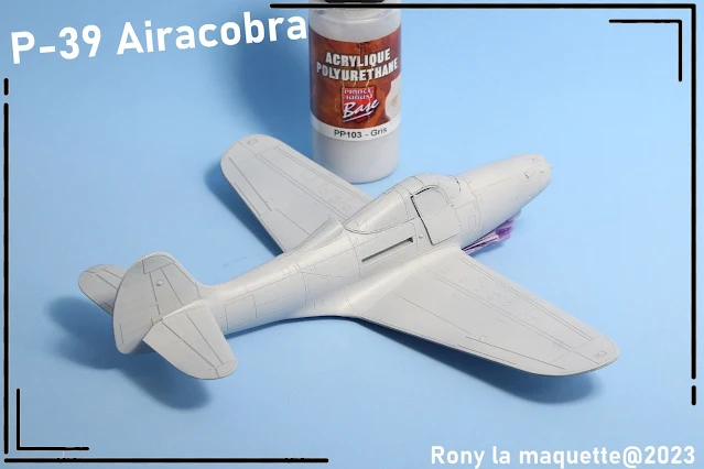 L'apprêt du P-39 Airacobra.