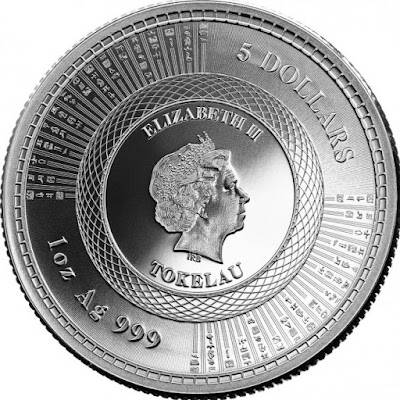 Монета Токелау Виват хуманитас  2020 серебро 1 унция