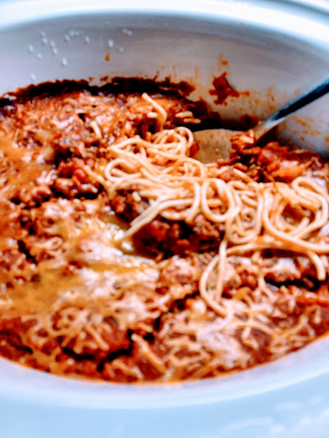 Slow Cooker Spaghetti Casserole at Miz Helen's Country Cottage