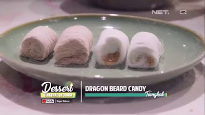 dragon beard candy, tiongkok, kue khas tiongkok