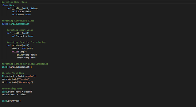 Linked List data structure