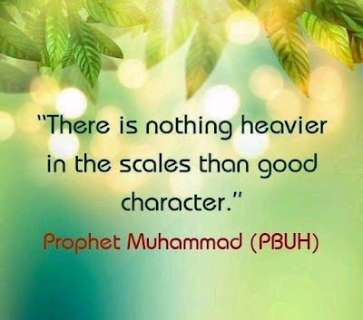 Hadith on importance of good character