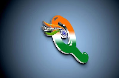 Happy Independence Day DP For Whatsapp and Facebook | 15 August Alphabet Image.