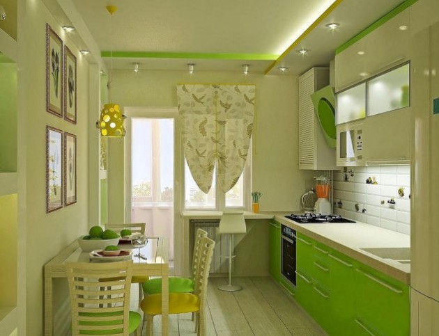 50 Desain Dapur Minimalis Cantik Berwarna Hijau Bergaya Modern - DISAIN