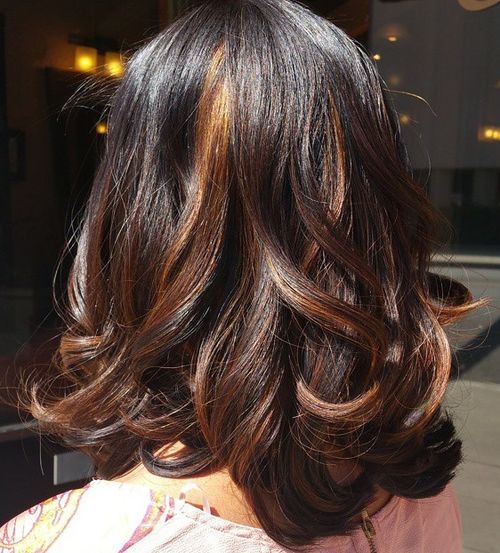 Dark Brown With Highlights