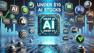 A visual representation of top AI stocks under $10