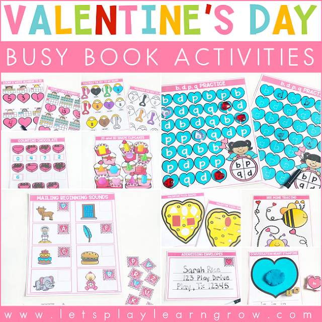 Valentine's Day Busy Book Activities