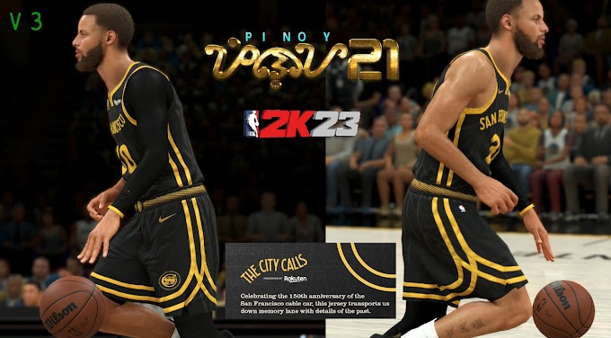 Golden State Warriors City Edition Jersey v3 by Pinoy21 | NBA 2K23