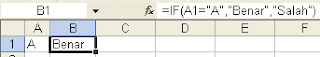 Fungsi IF() Microsoft Excel