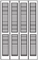 Louver closet doors