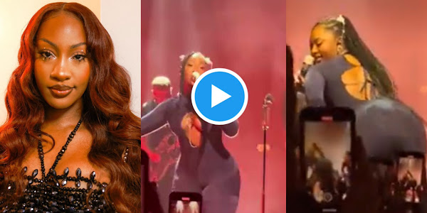 “Tems too h0t, see yansh” – Reactions as Tems tw£rks hard on stage (WATCH)