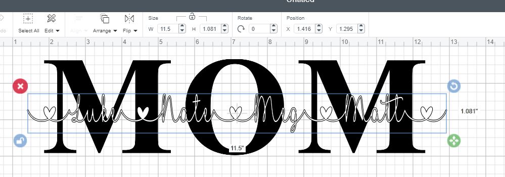 Download Mom Est with Kids Names - A Cricut Project For Mothers Day