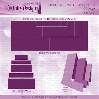 Divinity Designs LLC Custom Triple Step with Layers Dies