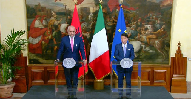 Rama in Italy; Giuseppe Conte: Albania is a friendly country
