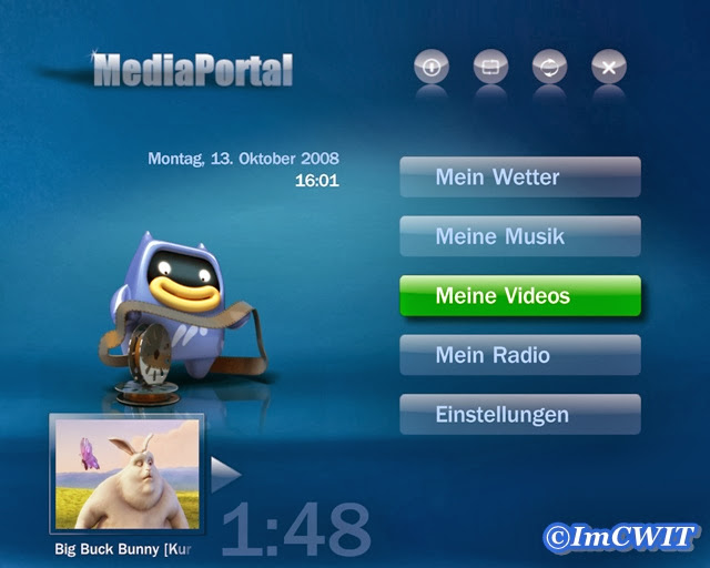 MediaPortal 1.6.0 - Main Screen