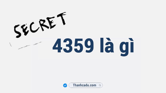 4359 là gì ? Giải thích đúng nhất 11/04