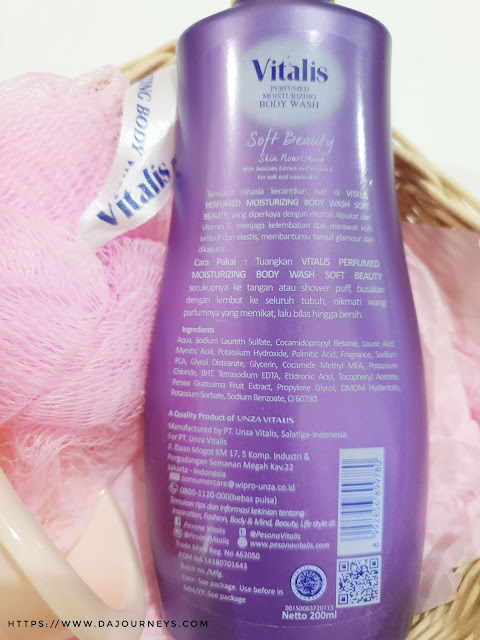 Review Vitalis Body Wash Soft Beauty
