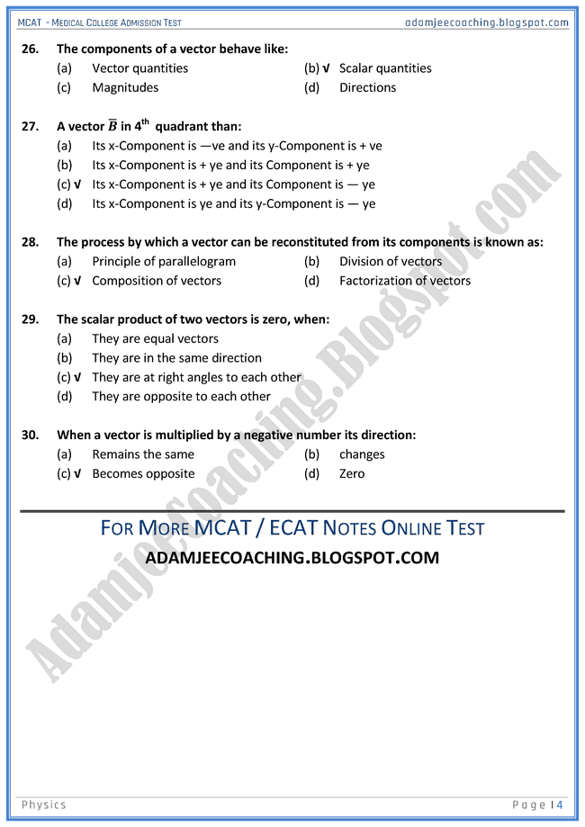 mcat-physics-scalars-and-vectors-mcqs-for-medical-entry-test